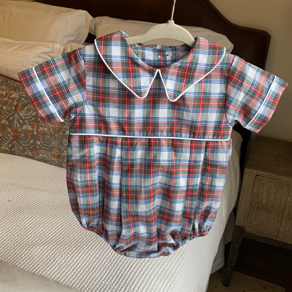 Beaufort Bonnet Company Tartan Bubble, 6-12M